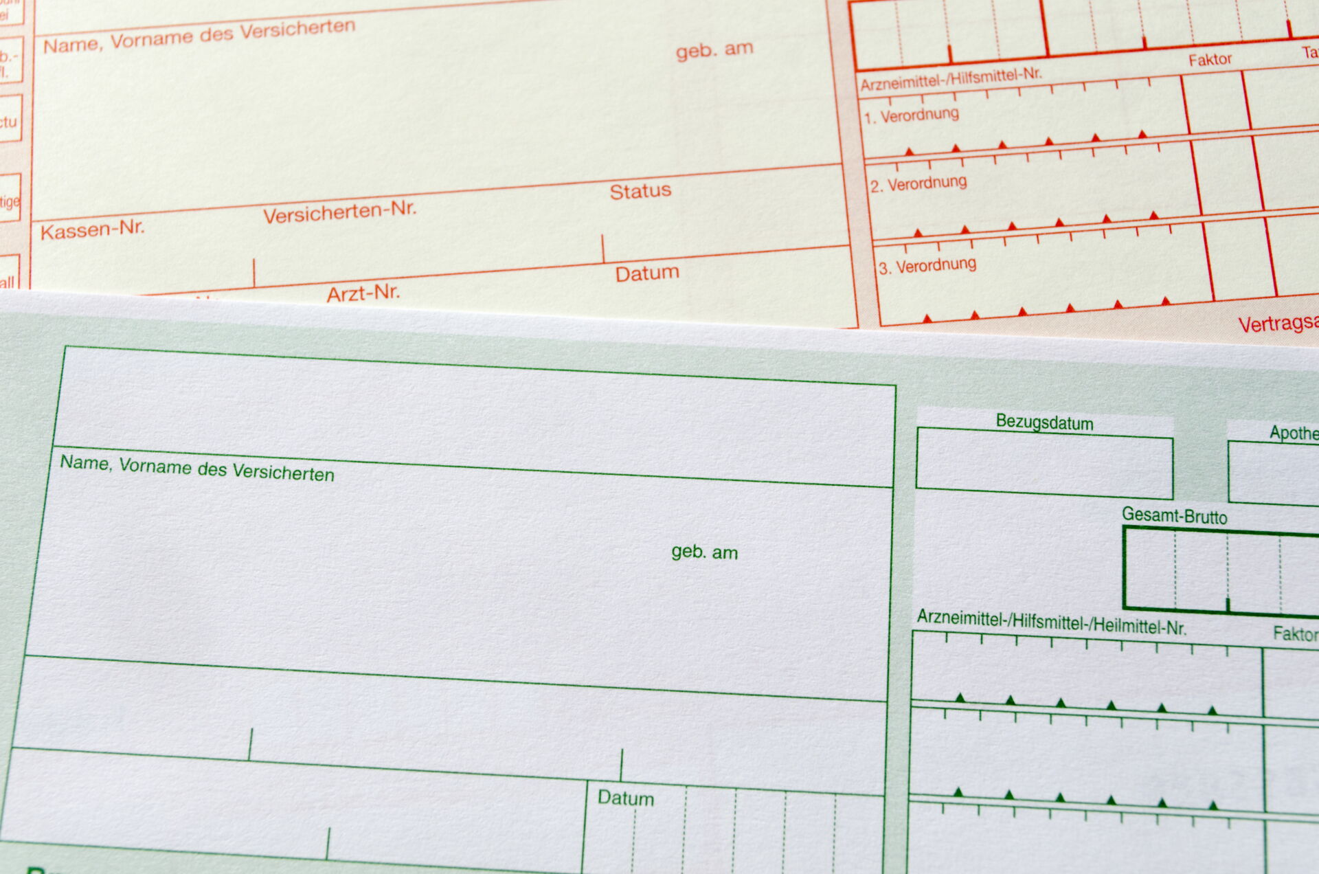 Ärztliches Rezept für Hilfsmittelversorgung
